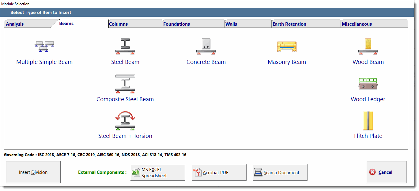 Add Beam module screen